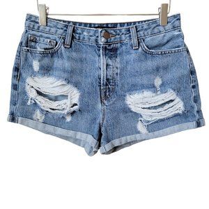 J Brand Gracie Cuff Elevation Denim Jean Shorts
